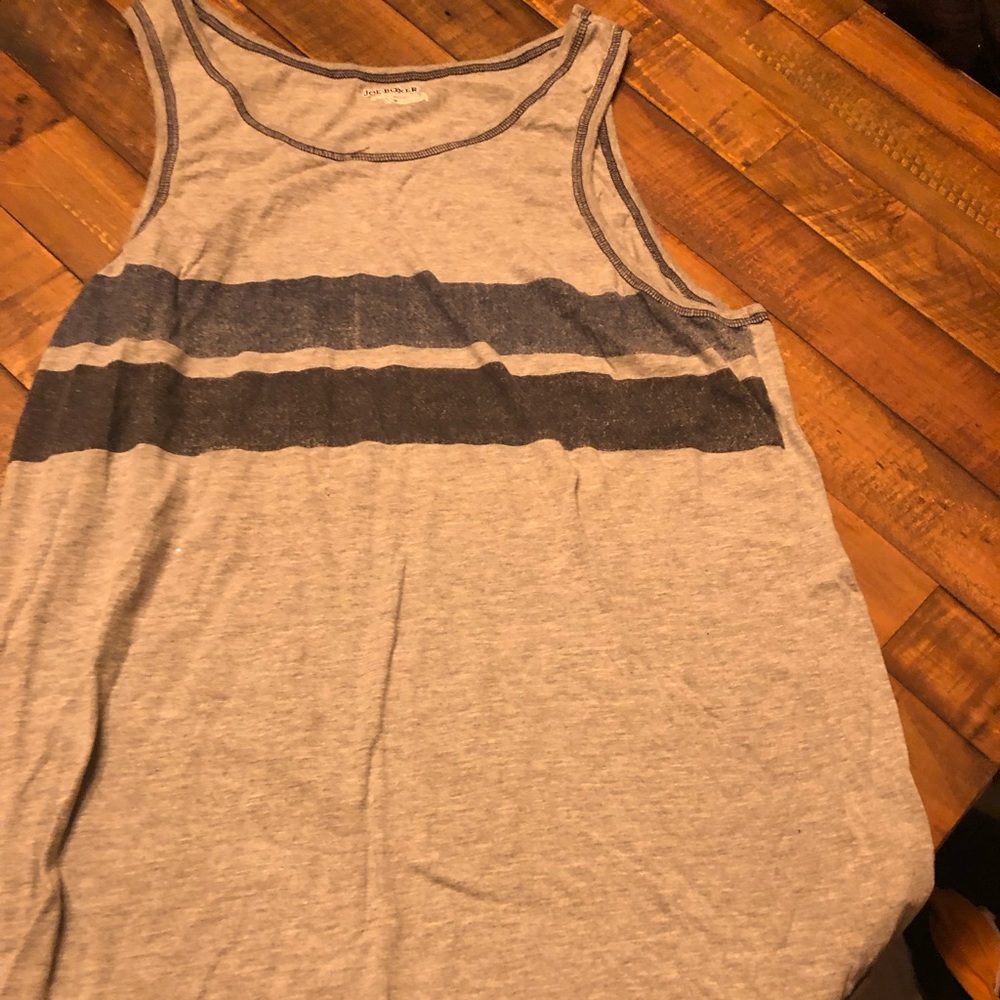 Lightweight tank gray with blue striped